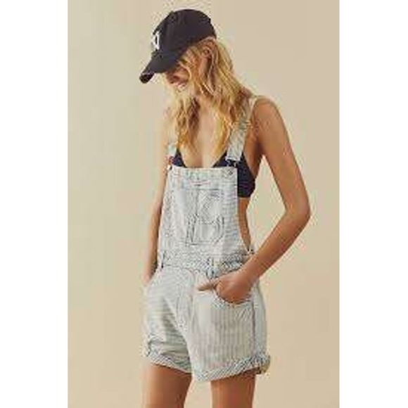 Free People Denim - Free People, We The Free, Ziggy Shortalls, Small MSRP $98